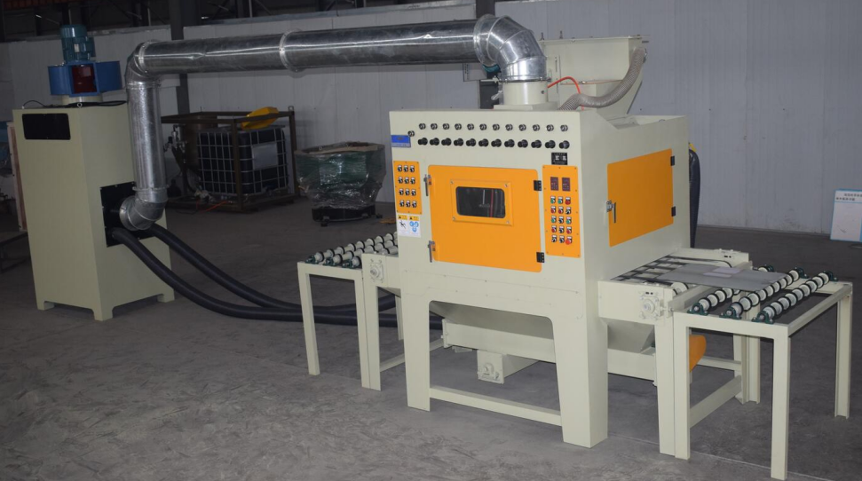 通過式自動(dòng)噴砂機(jī)，輸送帶自動(dòng)噴砂機(jī)